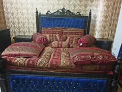 King Size wooden Bed Set Good Condition Good Quality