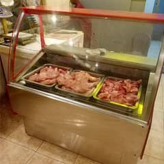 chicken or mutton chiller display