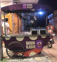 Fries stall, Soda stall, Waffle stall, Burger Stall, fries cart