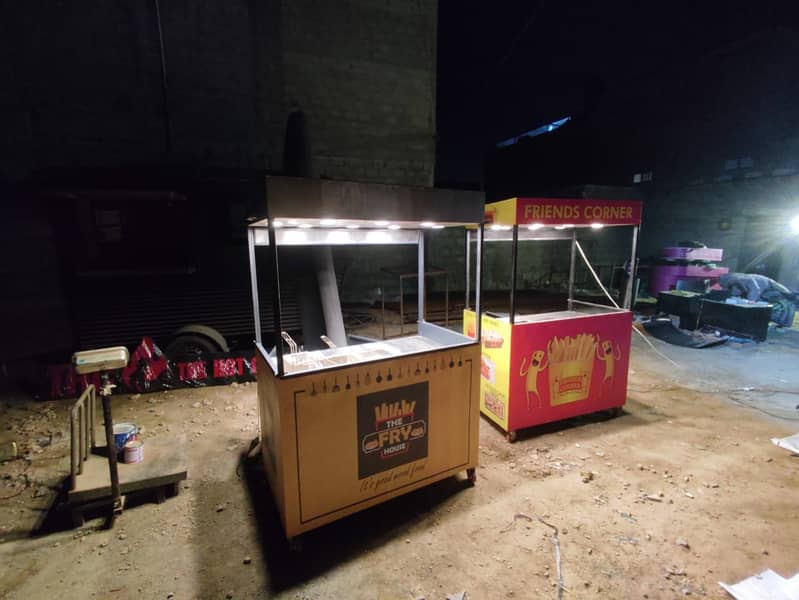 Fries stall, Soda stall, Waffle stall, Burger Stall, fries cart 7