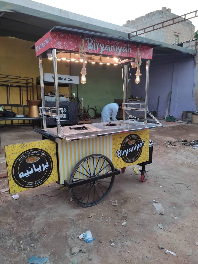 Fries stall, Soda stall, Waffle stall, Burger Stall, fries cart 9