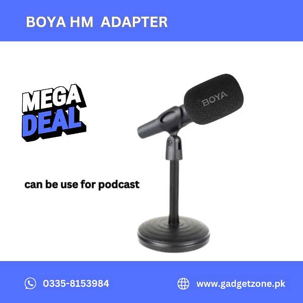 Handheld Interview Adapter| boya Hm Adapter| Wireless mic 2