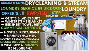 loundry services, dry cleaning & steam loundry, , free home delivery