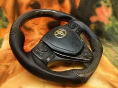 Real Fiber Carbon Steering wheel Modification Toyota Grande