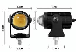 Dual color bike LED fog light