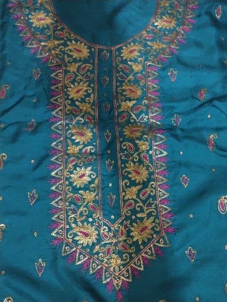 3 colours embroidery silk fabric 3