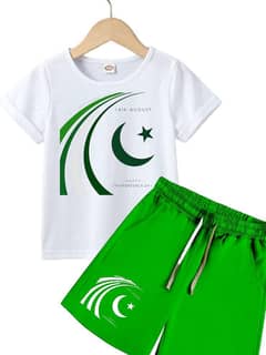 Two pcs boys T shirt and shorts set