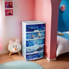 Disney Frozen Themed 5-Tier Storage Drawer Cabinet for Kids