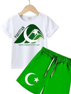 2 PCs boy's T-shirt and short set