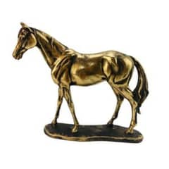 RESIN HORSE SHOWPIECE-STATUE