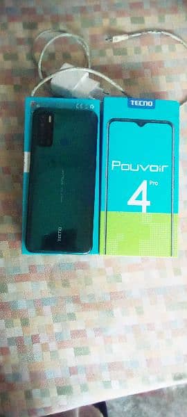 Tecno paviour 4 pro 128gb 6 gb with box and charger 8