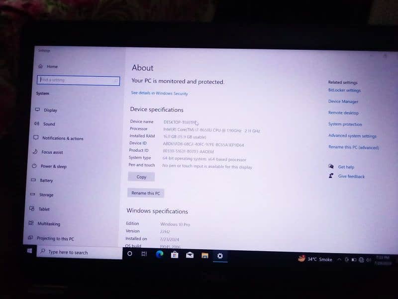 DELL i7 8 generation laptop for sale 1