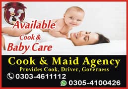 COOK AND MAID PROVIDER WE PROVIDES MAID NANNY BABY CARE TAKER