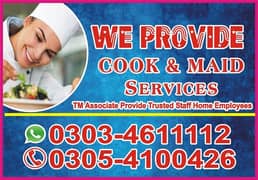 AVAILABLE Verified COOK  HOUSE MAID Governess