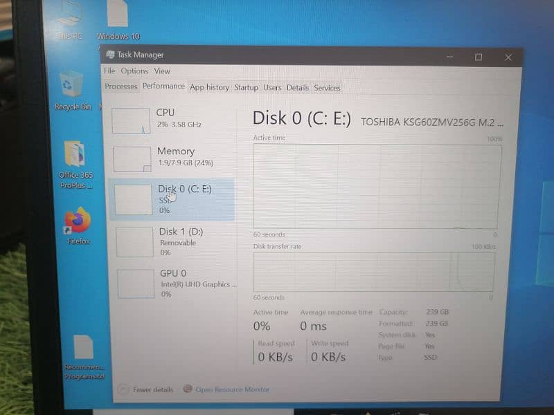 Dell 5490 i5 8th gen with FHD display + 8 cores 12