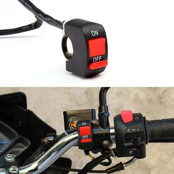 2Pcs Motorcycle Headlight plus Switch 3