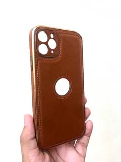 Original Leather Cover for iPhone 11 Pro Max CD Defender Chrome Case.