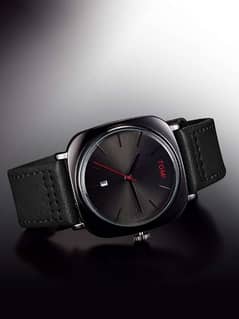 Tomi Leather strap watch for men