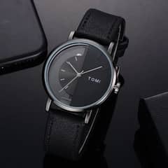 Tomi Leather strap watch for men 0