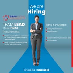 We are HIRING Sales Team Leader