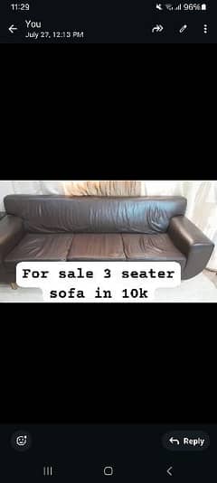 3 seater sofa 0