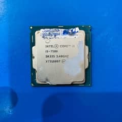 Intel core i5 7th generation 7500 3.40GHZ