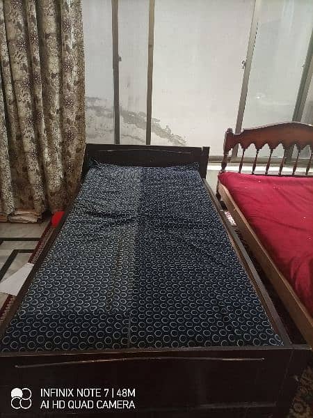 original diyar wood single bed set 1