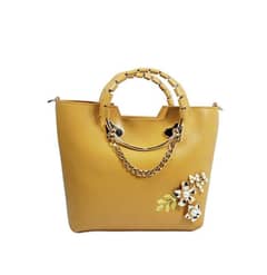 Women PU leather Plain handbag