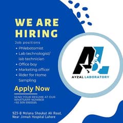 Job Advertisment at Ayzal Medical and Lab