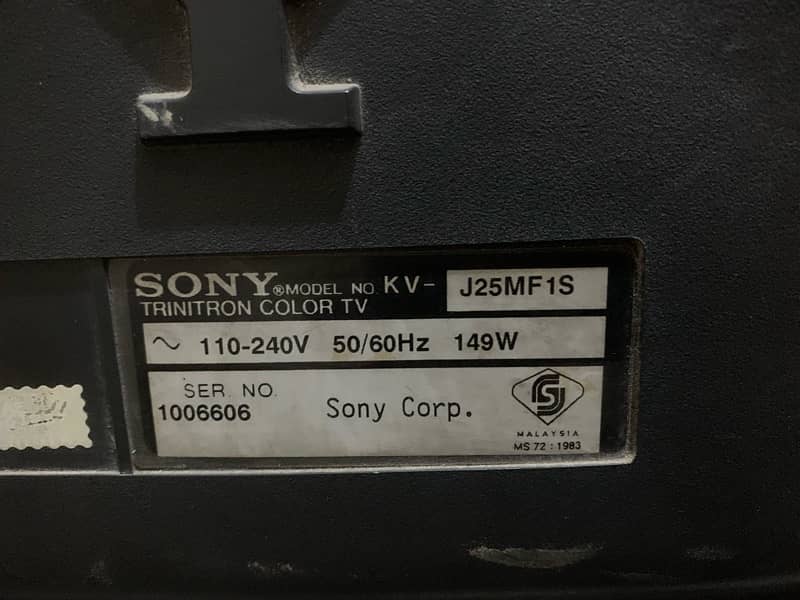 Sony Trinitron Color Tv 2