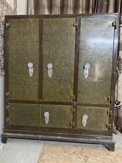 Solid Iron made 3 doors cupboard for sale