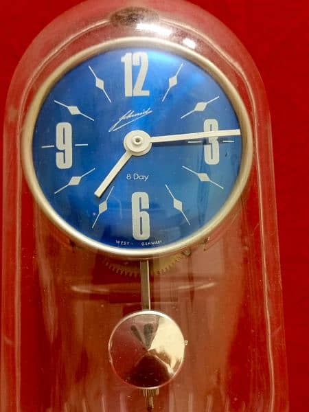 vintage Table clock made Germany 8