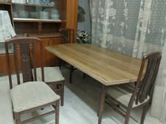 6 chairs Wooden dinning table