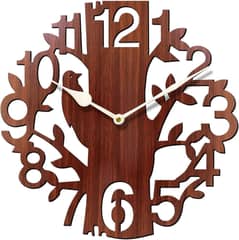 Tree Wooden Wall Clock Available