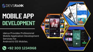 Mobile App Development/Application Design/Android App Developer/iOS Ap