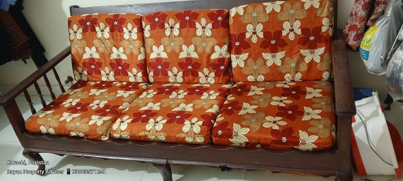 wooden sofa set for sale 5 seater 1