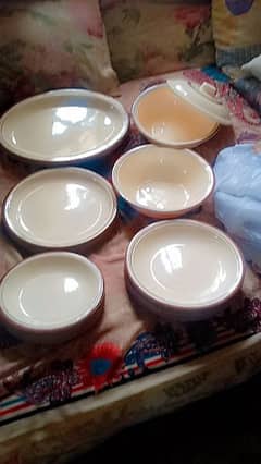 half dinner set