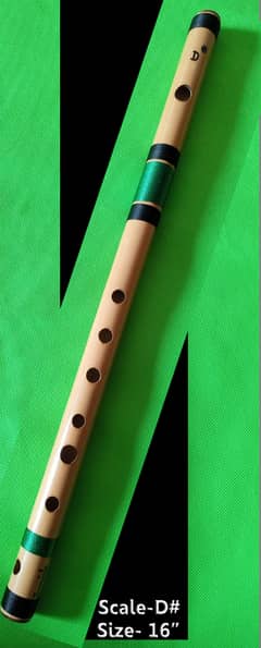 Ermish D Sharp Medium Scale Side Blown Bamboo Bansuri/ Flute