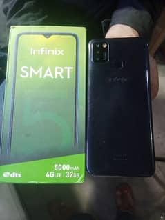 infinix smart 5 for sale 2gb ram 32gb rom 5000mah battery 4G supported