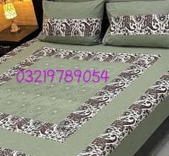 3 PCs cotton sotton Double Bedsheets