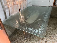 Full size Dinning table for sale with steel base