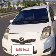 Toyota Vitz 2013 genien in condition.