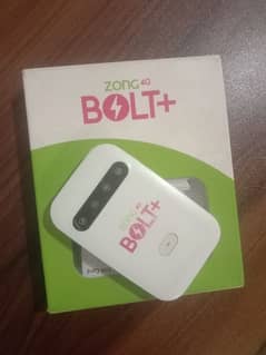 Zong 4G Bolt+ Unlock Device Use Any Sim