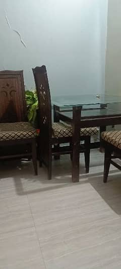 dining table with chairs