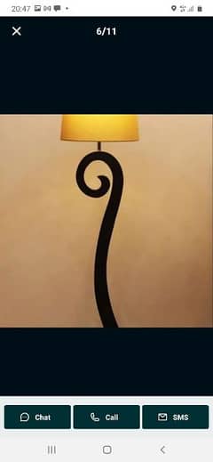 wooden floor lamp