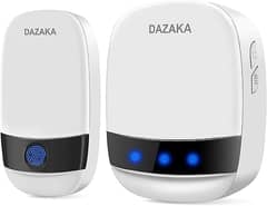 DAZAKA Doorbell Touch Wireless Cordless Plug in Battery Operated IP44