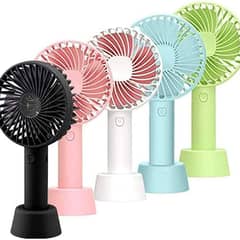 Smart Portable USB Rechargeable Handheld Air Cooling Fan with Extended