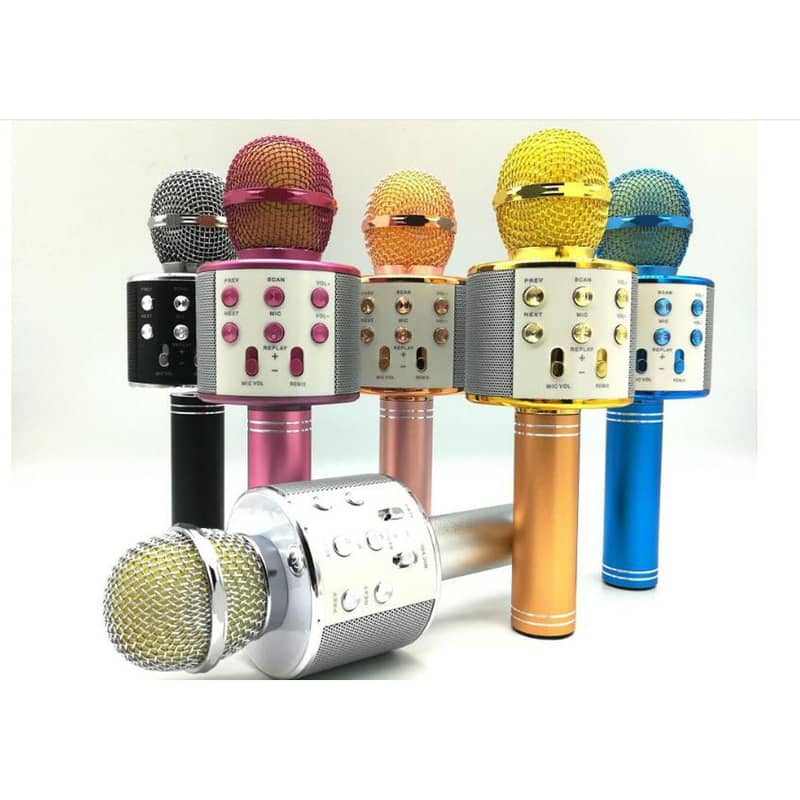 WS 858 Portable Rechargeable Wireless Bluetooth Microphone 1