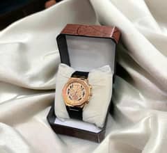 Men's golden Dial watch