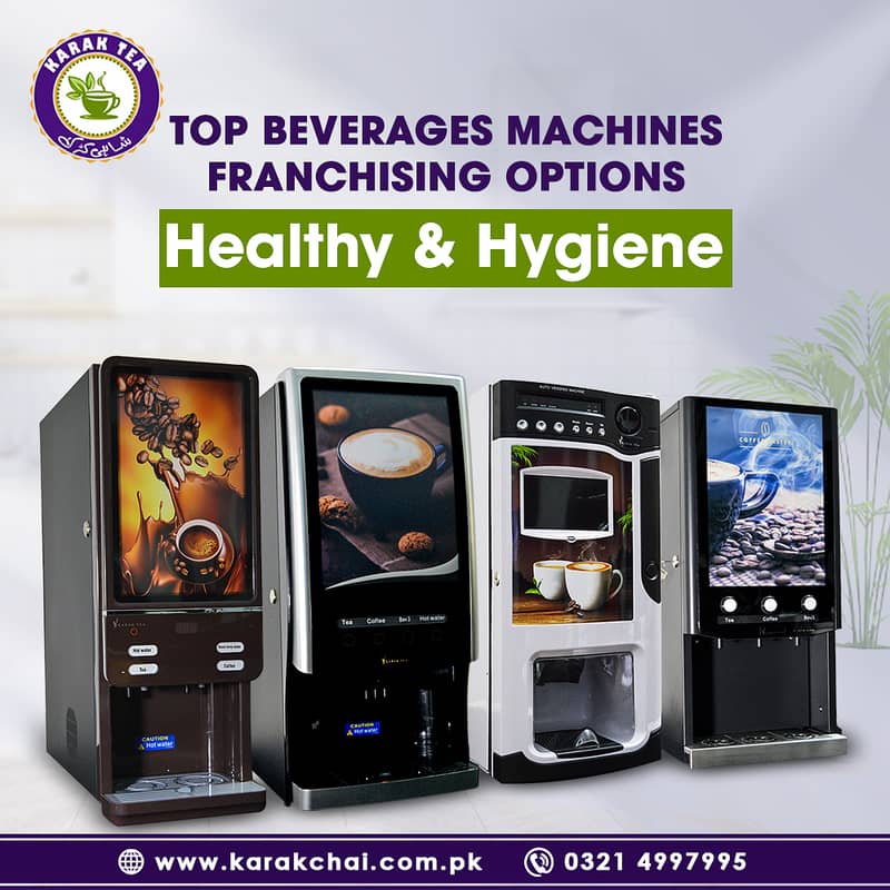 Coffee And Tea Machines 2,3,4,5 Option Flavours Machine 0